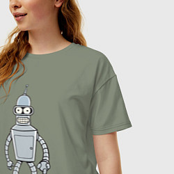 Футболка оверсайз женская Iron Bender, цвет: авокадо — фото 2