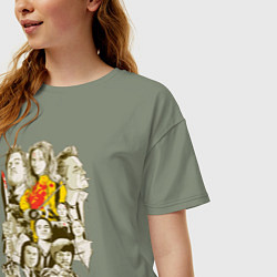 Футболка оверсайз женская Герои Тарантино, цвет: авокадо — фото 2