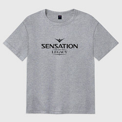 Футболка оверсайз женская Sensation: The Legacy, цвет: меланж