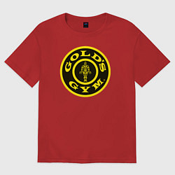 Футболка оверсайз женская Gold's Gym, цвет: красный