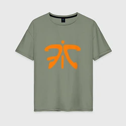 Женская футболка оверсайз Fnatic Logo