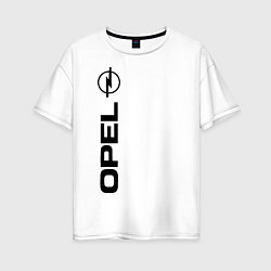 Футболка оверсайз женская OPEL, цвет: белый