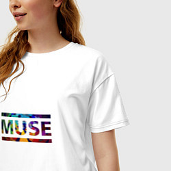 Футболка оверсайз женская Muse Colour, цвет: белый — фото 2