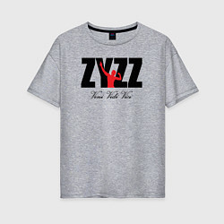 Женская футболка оверсайз Zyzz