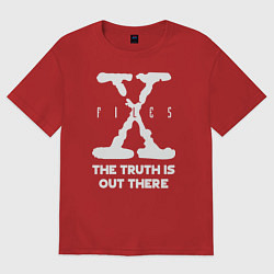 Футболка оверсайз женская X-Files: Truth is out there, цвет: красный