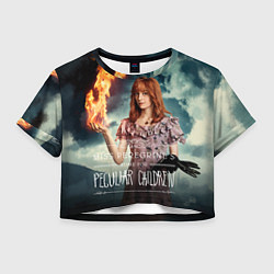 Футболка 3D укороченная женская Оливия Аброхолос Элефанта, цвет: 3D-принт