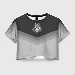 Футболка 3D укороченная женская G2 Esports Uniform, цвет: 3D-принт