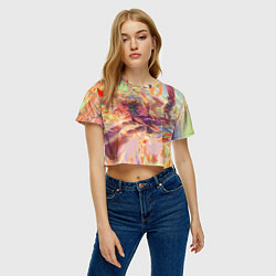 Футболка 3D укороченная женская Моя геройская академия, цвет: 3D-принт — фото 2