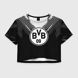 Футболка 3D укороченная женская BVB 09: Black Style, цвет: 3D-принт