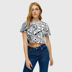 Футболка 3D укороченная женская Boho Style, цвет: 3D-принт — фото 2