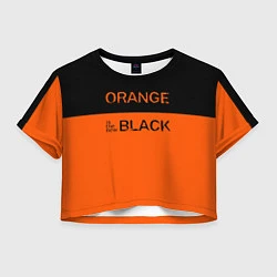 Футболка 3D укороченная женская Orange Is the New Black, цвет: 3D-принт