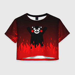 Женский топ Kumamon: Hell Flame