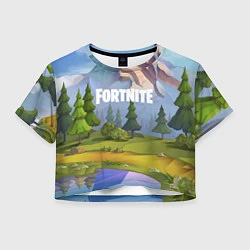 Женский топ Fortnite: Forest View