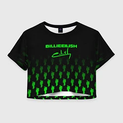 Женский топ Billie Eilish: Green & Black Autograph