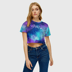 Футболка 3D укороченная женская STRAY KIDS, цвет: 3D-принт — фото 2