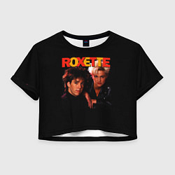 Футболка 3D укороченная женская Roxette, цвет: 3D-принт