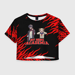 Футболка 3D укороченная женская My Hero Academia, цвет: 3D-принт