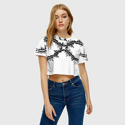 Футболка 3D укороченная женская Бесконечность!, цвет: 3D-принт — фото 2