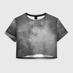 Футболка 3D укороченная женская ЛУНА, цвет: 3D-принт