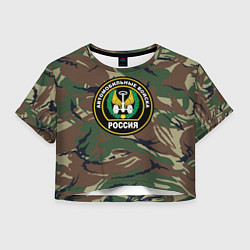 Женский топ Автомобильные войска камуфляж