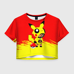 Женский топ Brawl starsLeon pikachu