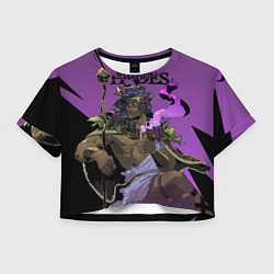 Футболка 3D укороченная женская Hades - Дионис, цвет: 3D-принт
