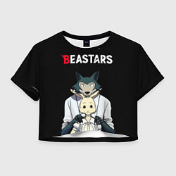Футболка 3D укороченная женская Beastars Выдающиеся звери, цвет: 3D-принт