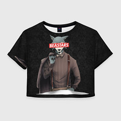 Футболка 3D укороченная женская BEASTARS, цвет: 3D-принт