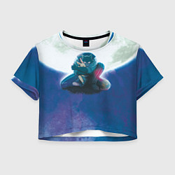 Футболка 3D укороченная женская Легоси Хару целый принт, цвет: 3D-принт