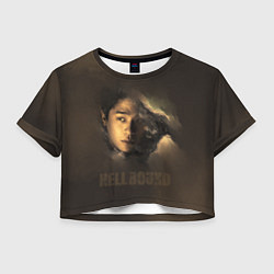 Футболка 3D укороченная женская Hellbound персонаж, цвет: 3D-принт