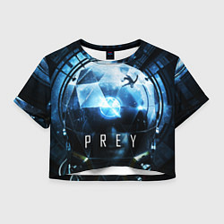 Футболка 3D укороченная женская Prey - Morgan Yu, цвет: 3D-принт
