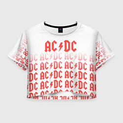 Женский топ Acdc Паттерн