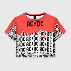 Женский топ Ac dc rock