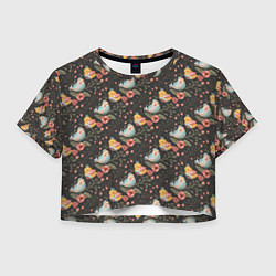 Женский топ Птички на ветках