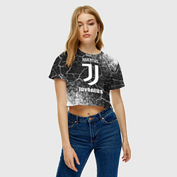 Футболка 3D укороченная женская ЮВЕНТУС Juventus - Арт, цвет: 3D-принт — фото 2