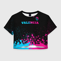 Женский топ Valencia - neon gradient: символ сверху