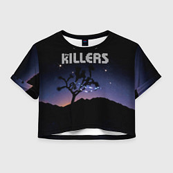 Футболка 3D укороченная женская Dont Waste Your Wishes - The Killers, цвет: 3D-принт