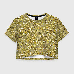 Женский топ Золотая чеканка - текстура
