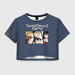 Футболка 3D укороченная женская Tomodachi Game - игра друзей, цвет: 3D-принт