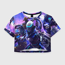 Футболка 3D укороченная женская Free Fire - Сайфай, цвет: 3D-принт