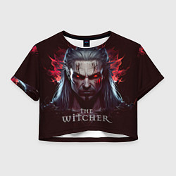 Футболка 3D укороченная женская Ведьмак, первая игра, цвет: 3D-принт