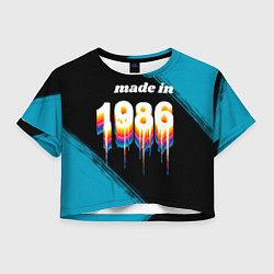 Женский топ Made in 1986: liquid art