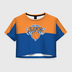 Футболка 3D укороченная женская Нью-Йорк Никс НБА, цвет: 3D-принт