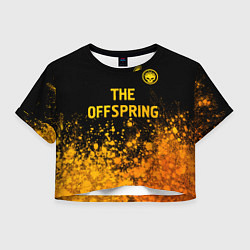 Женский топ The Offspring - gold gradient: символ сверху