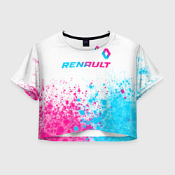 Женский топ Renault neon gradient style: символ сверху