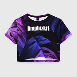 Женский топ Limp Bizkit neon monstera