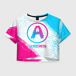 Женский топ Aerosmith neon gradient style