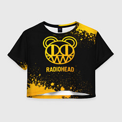 Женский топ Radiohead - gold gradient