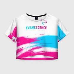 Женский топ Evanescence neon gradient style: символ сверху