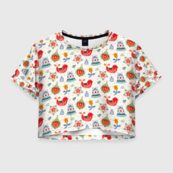 Женский топ Рождественские узоры